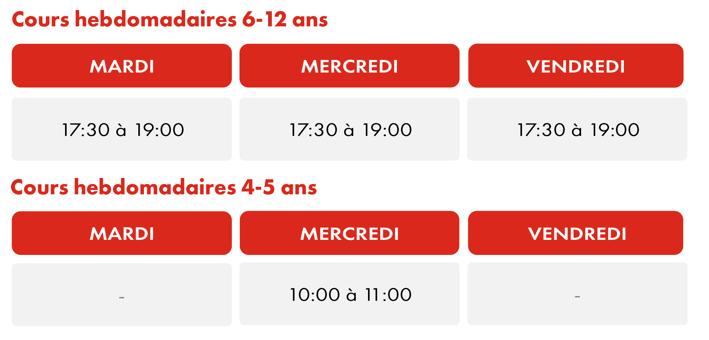 Horaires HAPIK Academy Caen-Mondeville