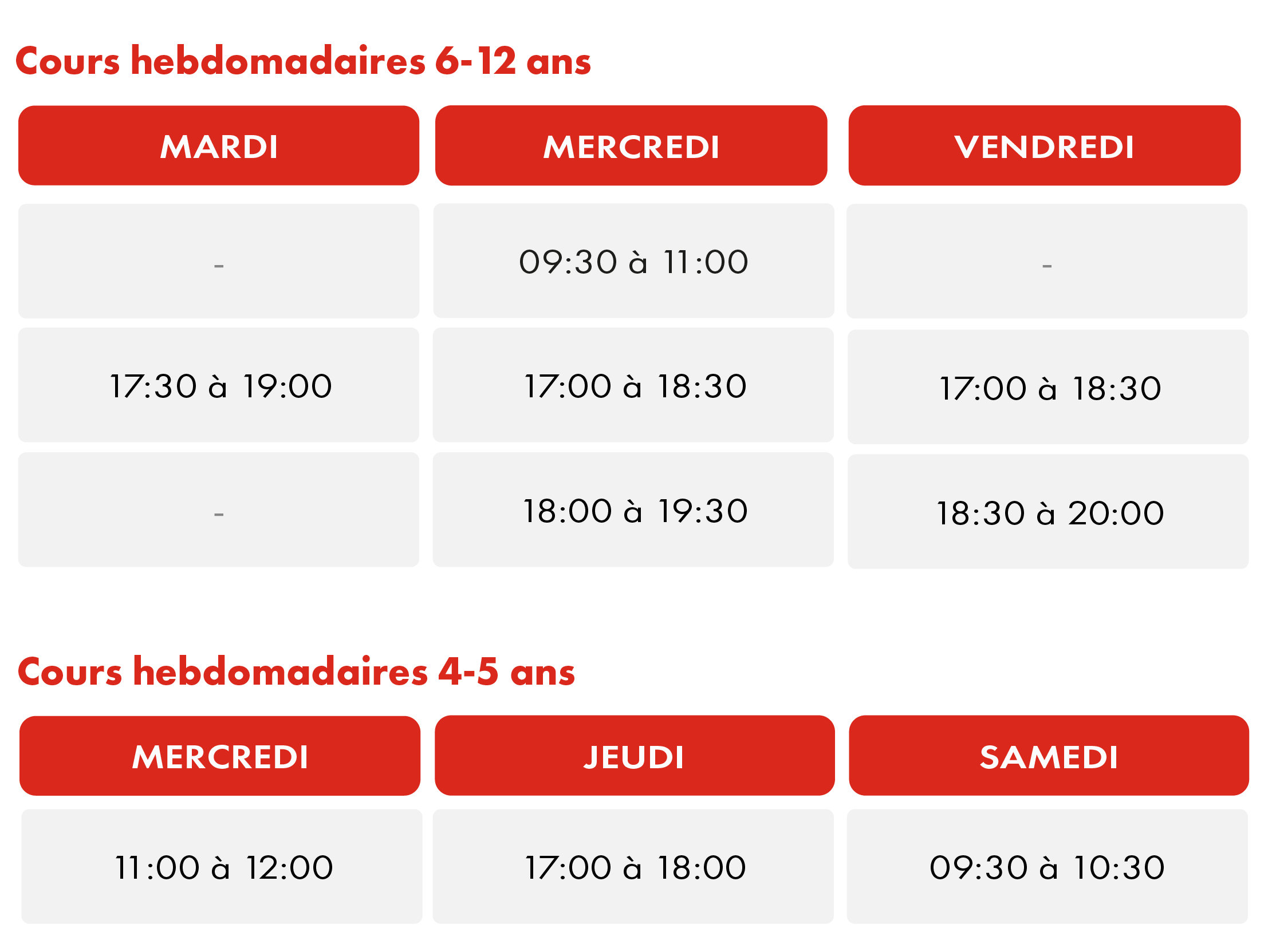 Horaires HAPIK Academy Issy-les-Moulineaux