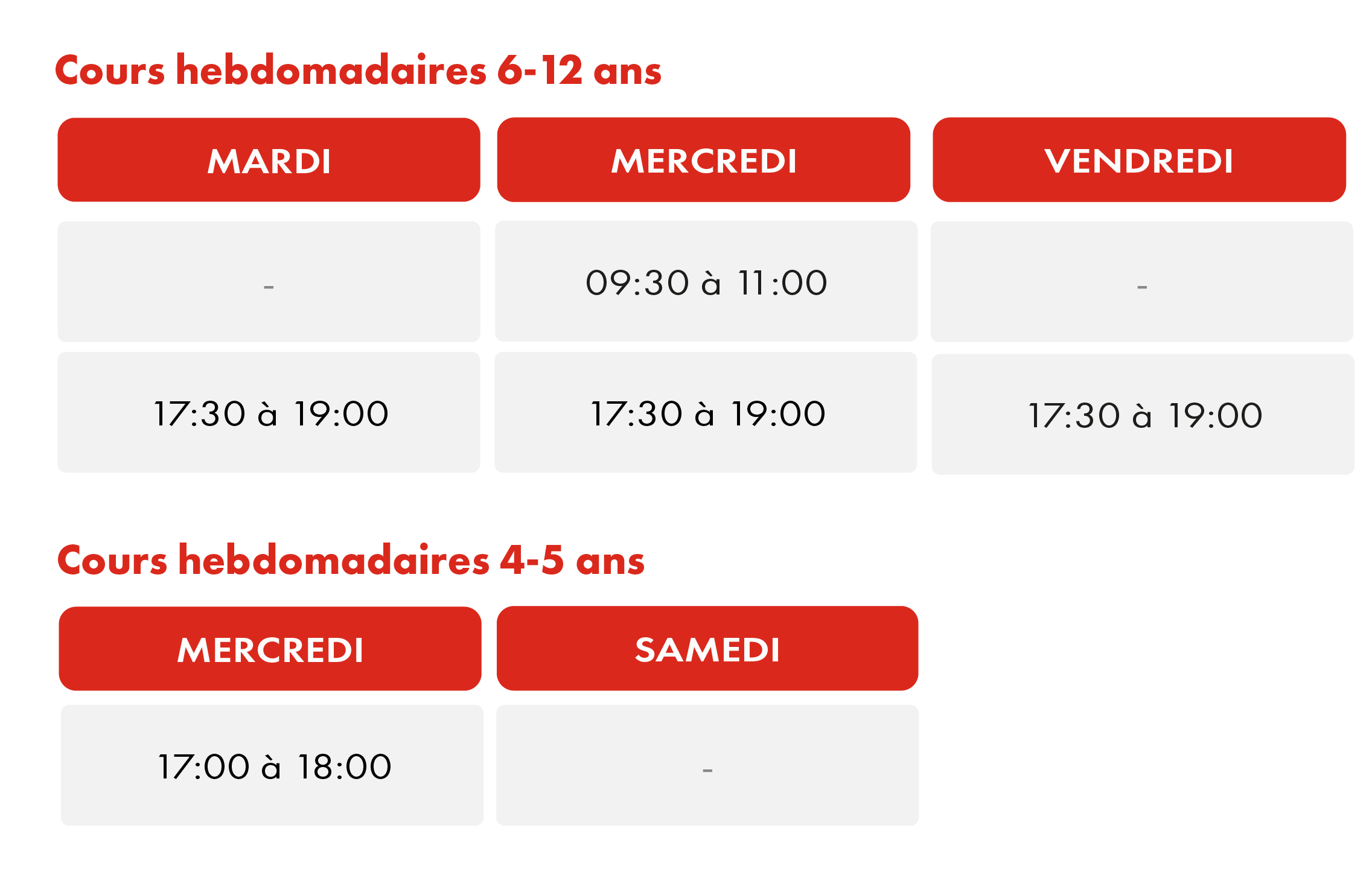 Horaires HAPIK Academy Noyelles-Godault