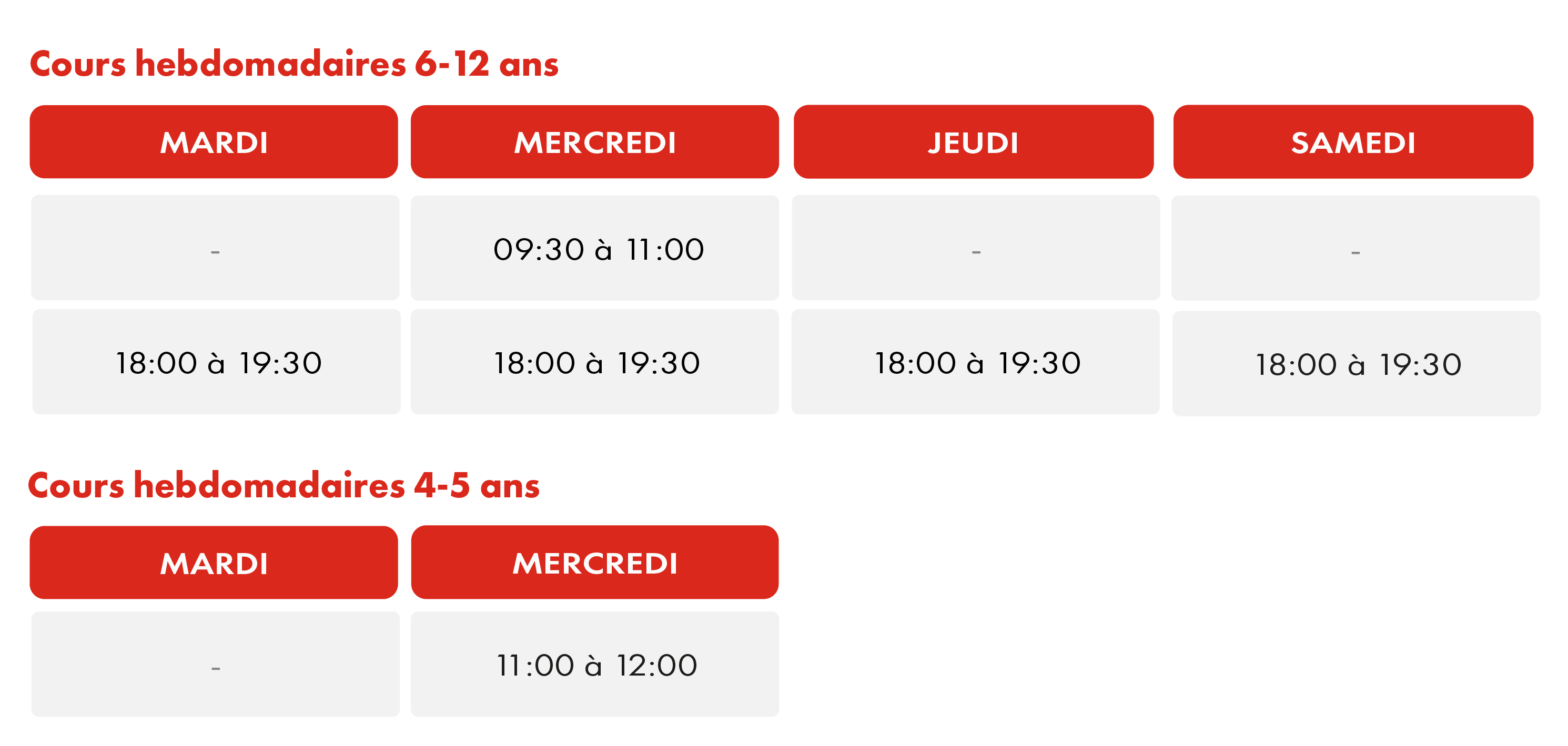 Horaires HAPIK Academy Sainte-Geneviève-des-Bois