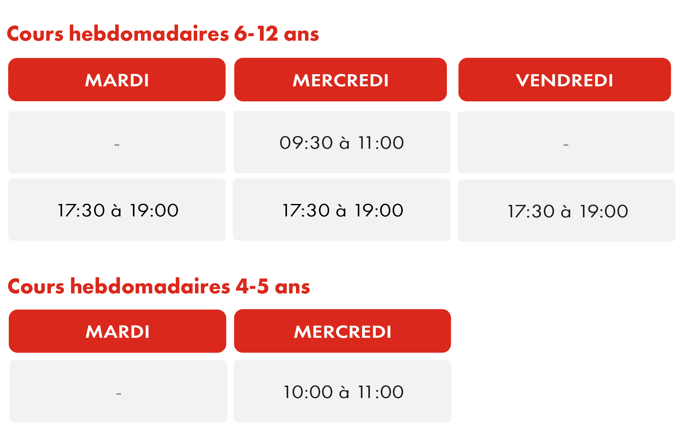 Horaires HAPIK Academy Strasbourg