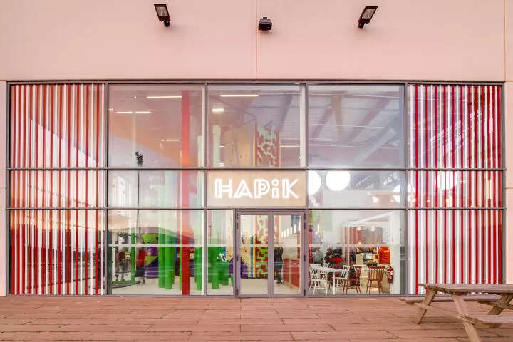 Entrée de la salle d'escalade Caen