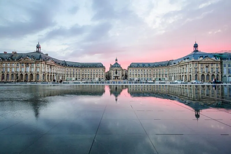 Miroir d'eau à Bordeaux